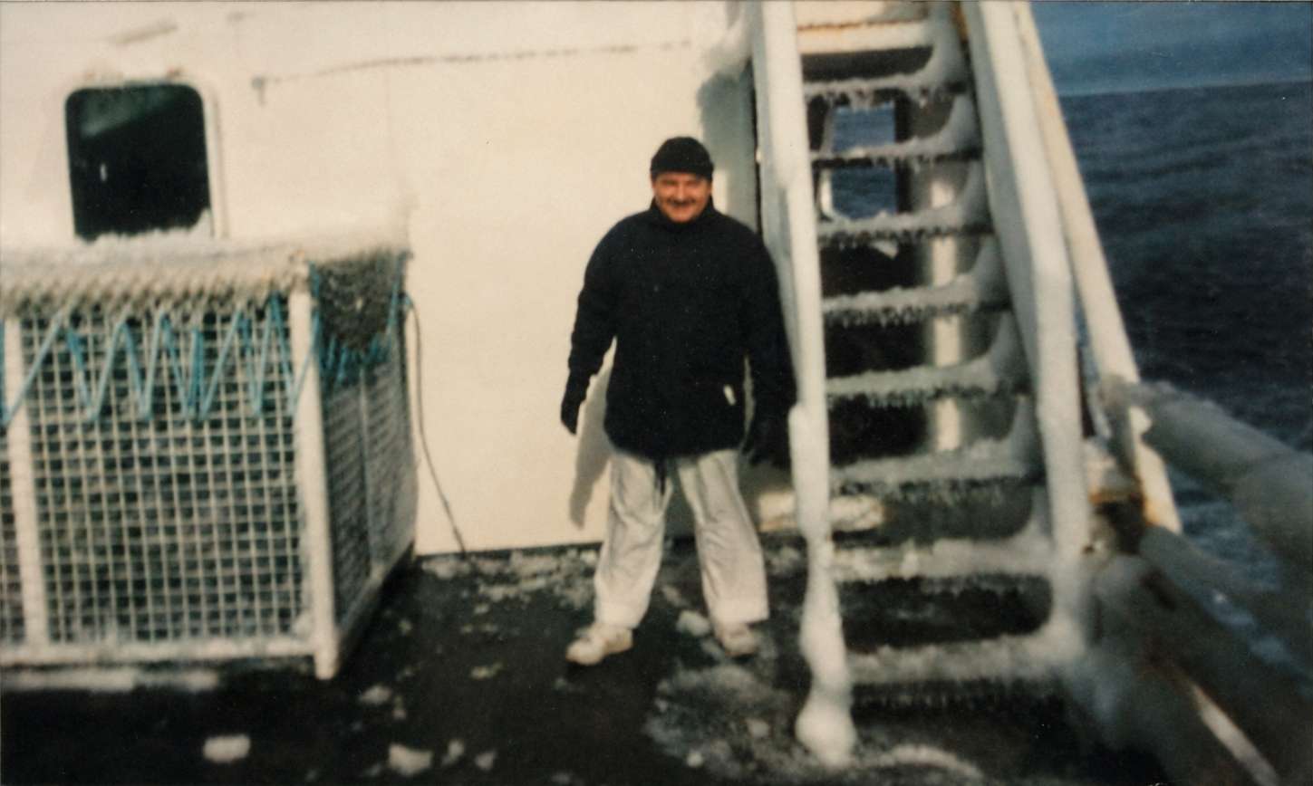 En cubierta, entre el hielo de los mares del sur